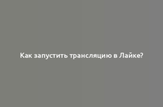 Как запустить трансляцию в Лайке?